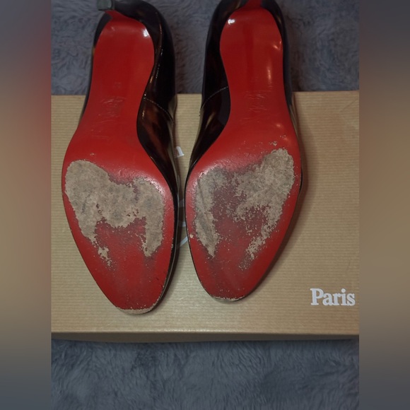 Christian Louboutin Simple Patent Leather Glittart Calf Pumps - Picture 4 of 11